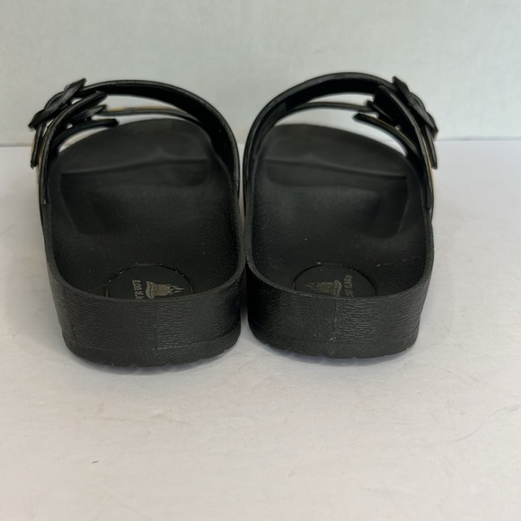 Aloha Island Leopard Print Sandals Buckles size 9M USED excellent condition - Picture 8 of 8